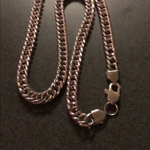 Men’s stainless steel biker chain necklace 22”